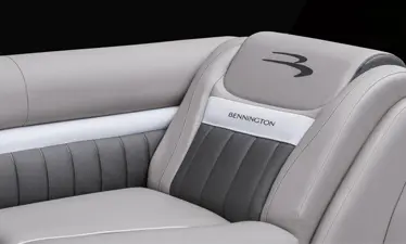 close up of bow seating on a Bennington LX pontoon