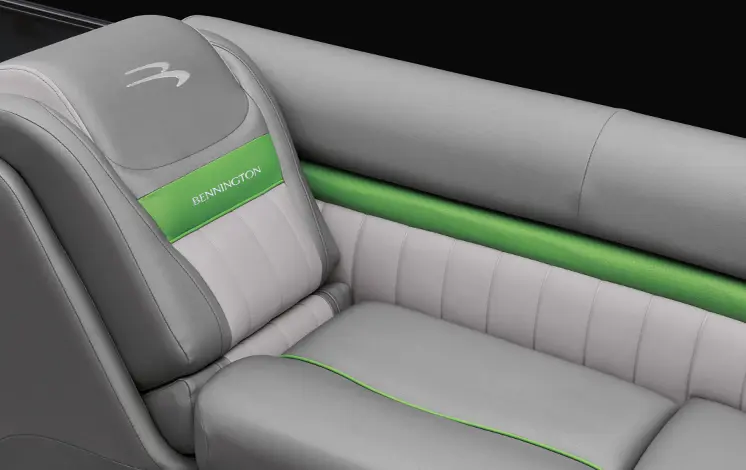 premium seating on a Bennington LX pontoon
