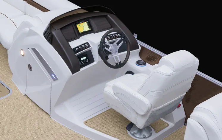 captains chair on a Bennington LX pontoon