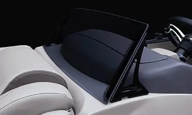 windshield on a bennington lx pontoon boat