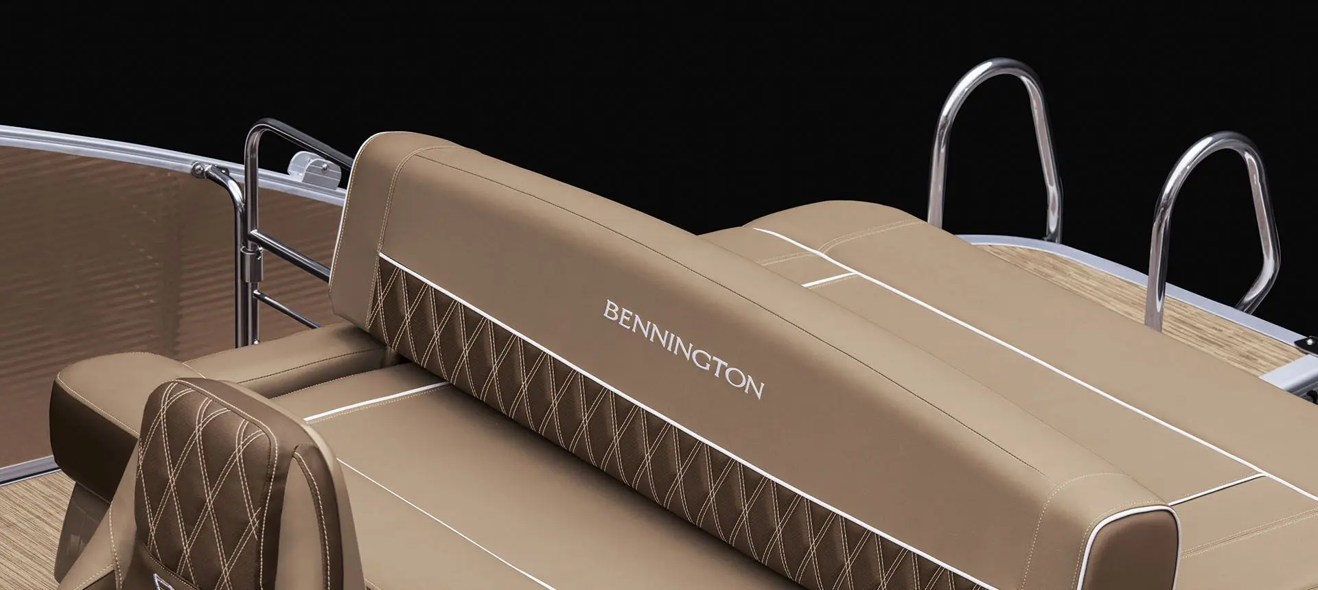 swingback seat on a Bennington R Bowrider Pontoon Boat