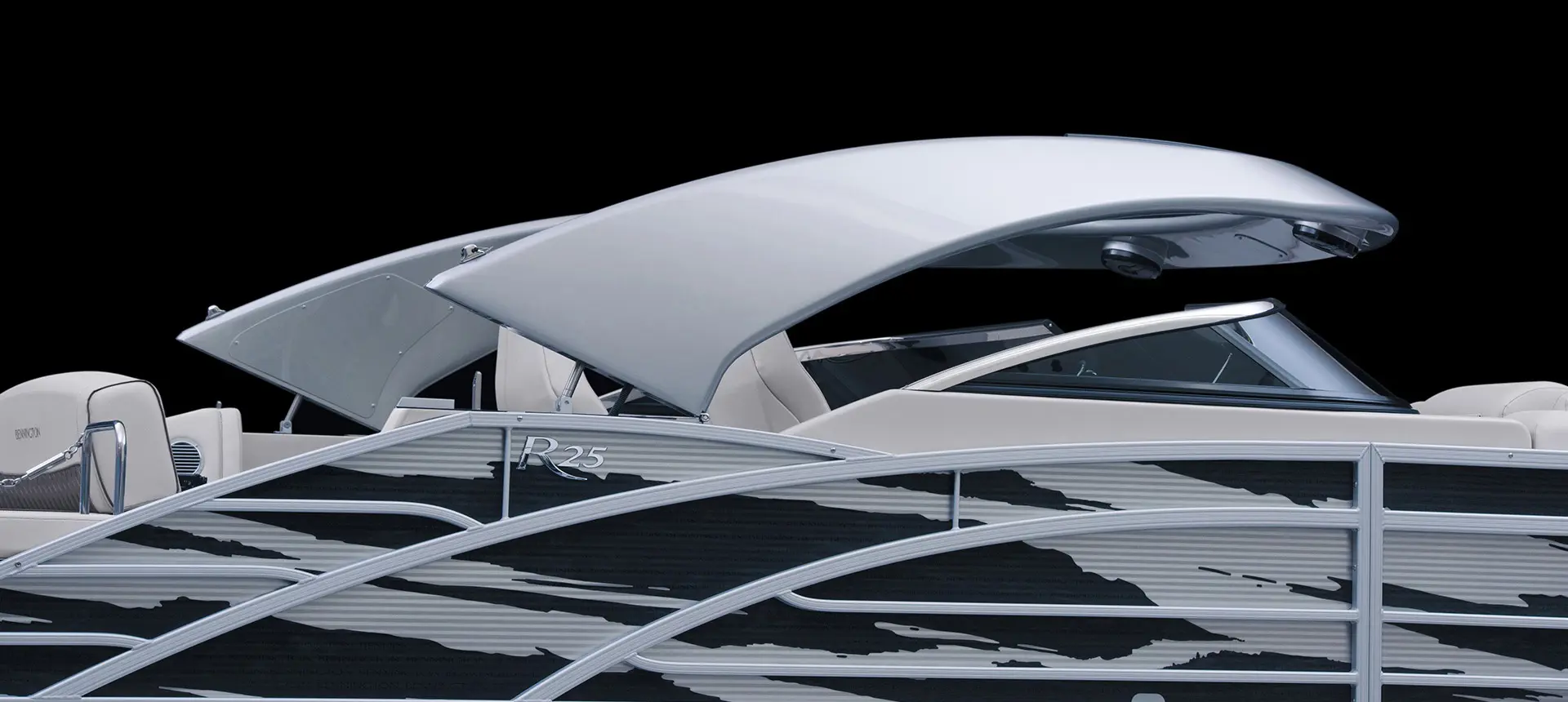 folding arch on a Bennington R pontoon