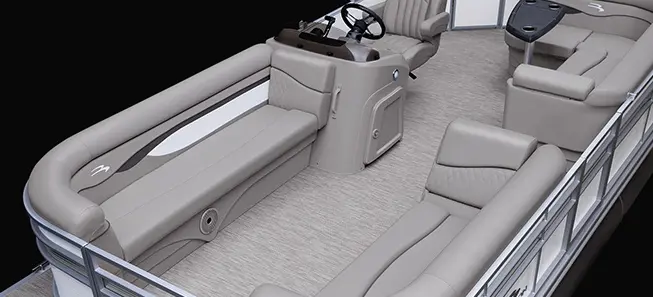 bow seating on a Bennington S pontoon boat