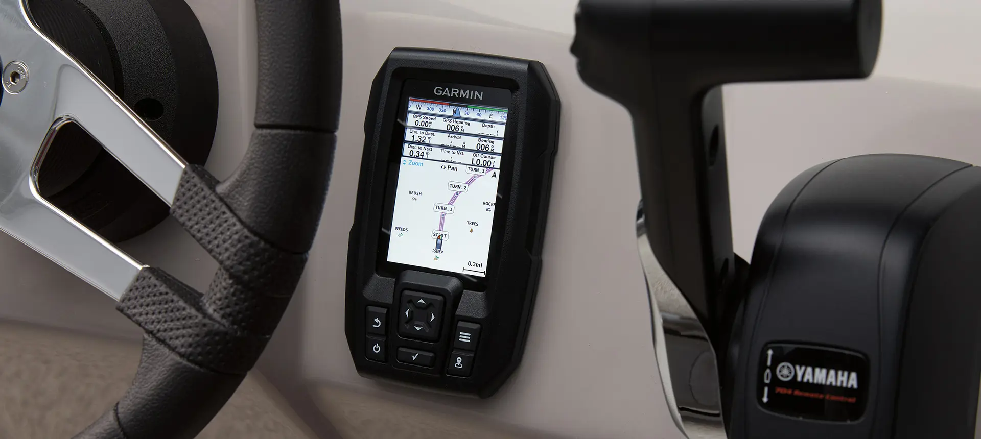 garmin GPS on a Bennington SV pontoon boat