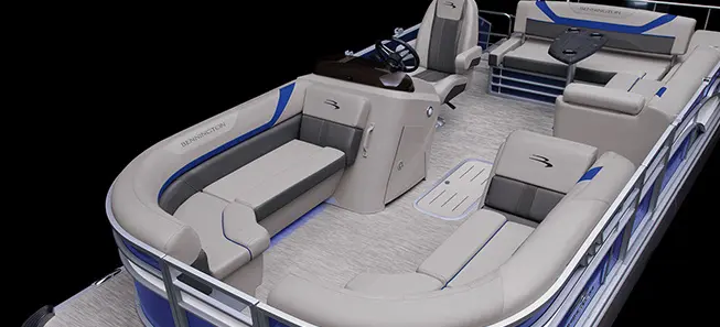 bow seating on a Bennington SX pontoon boat