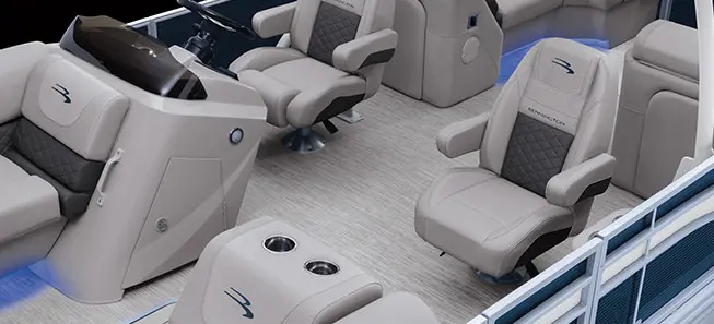 co-captain's chairs on a bennington sx pontoon boat