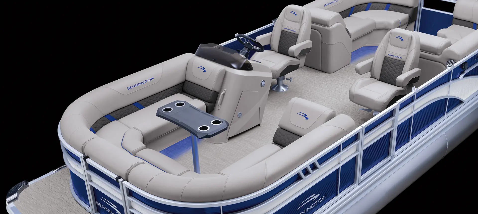 bennington sx pontoon boat with quad bench floor plan