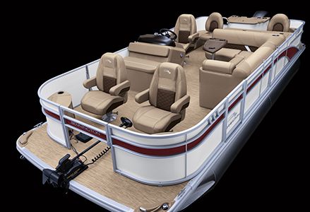 Bennington SX Line pontoon boat with Fishing layout.
