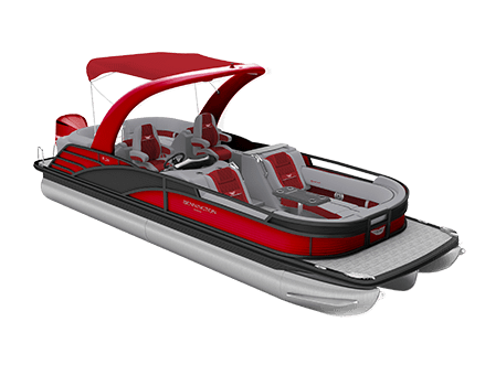 Bennington R Bowrider Line pontoon boat.