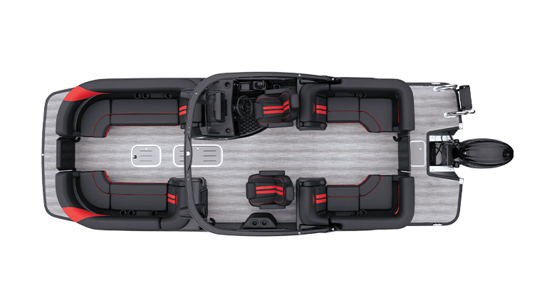 Quad Bench Pontoon Layouts | Bennington