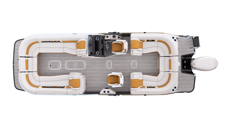 Quad Bench Pontoon Layouts | Bennington