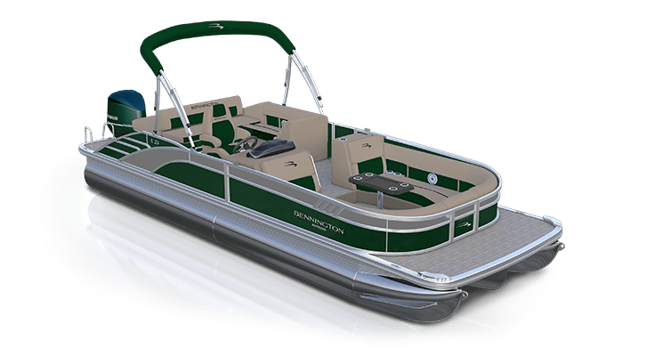 Bennington L Bowrider pontoon boat.