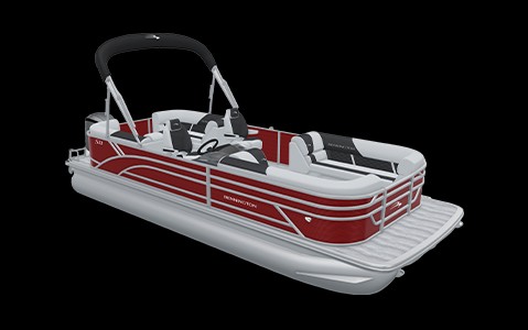 Mother and daughter lounging on a Bennington S Line pontoon boat model.