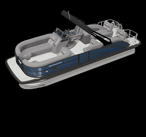 Powershade Sport Bimini on a Bennington pontoon boat.