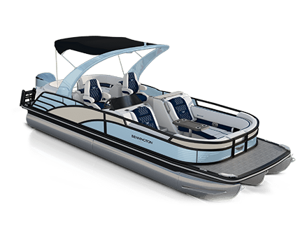 Bennington R Bowrider Line pontoon boat.