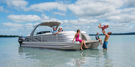 Pic of a larger pontoon boat