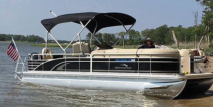 Pontoon on the beach