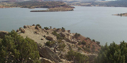 Reservoir near Casper, Wyoming