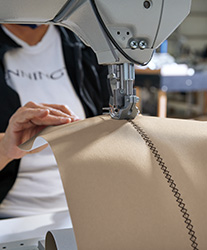 A Polaris manufacturing employee