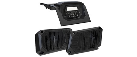 Audio system head and speakers