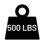 500 pounds available box capacity.