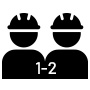Seating capacity for 2-4 riders.