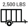 2,500 pounds available towing capacity.