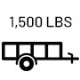 1,500 pounds available towing capacity.