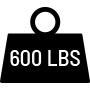 600 lbs. of available box capacity.