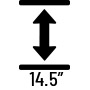 Up to 14.5 inches of ground clearance.