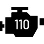 110 chevaux.