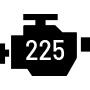 225 available horsepower.