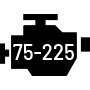 Puissance disponible de 75 à 225 chevaux.