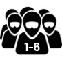 Seating Capacity for 1-6 riders.