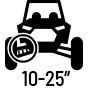 10-22 inches of suspension travel.