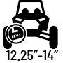 12.25-14-inches of suspension travel.