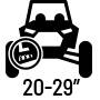 20-29 inches of suspension travel.