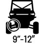 9-12 inches of suspension travel.