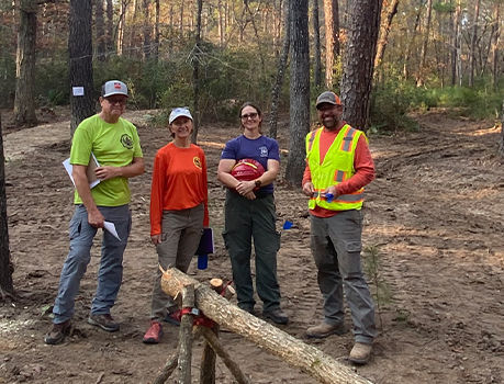Team supporting Polaris Fund outdoor recreation projects.