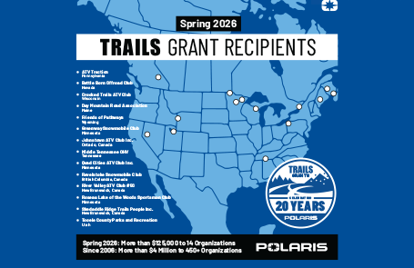 Polaris Announces Spring 2026 TRAILS GRANTS as Program Marks 20 Years