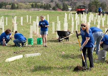 Polaris volunteers on a special event