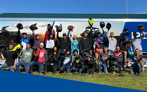 Polaris Snowmobiles vehicle riders
