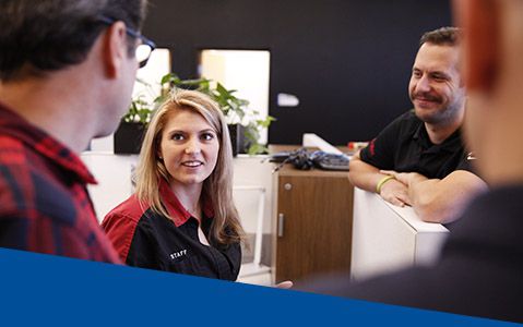 An engineering employee working at Polaris