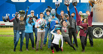 Polaris interns at the end of an special off-road event