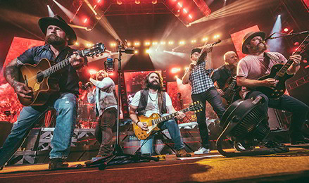 Zac Brown Band in the stage