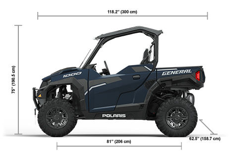 GENERAL 1000 Deluxe Ride Command Edition Steely Blue Specifications