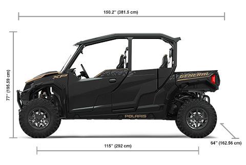 Especificaciones de la edición Ride Command del GENERAL XP 4 1000 Deluxe negro cristal