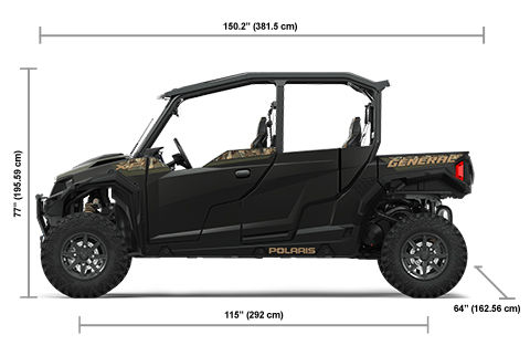 Especificaciones de la edición Ride Command del GENERAL XP 4 1000 Deluxe verde sigilo