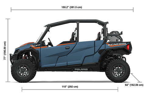 Especificaciones del GENERAL XP 4 1000 Edición Trailhead azul mate pizarra metalizado