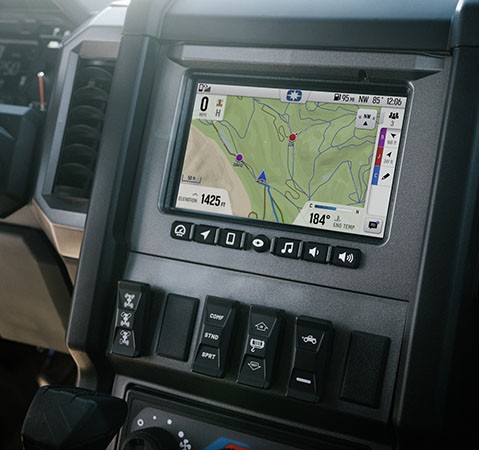 7-inch RIDE COMMAND display in a 2027 Polaris GENERAL XP 1000 SXS.